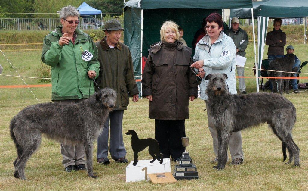 Cheytah and Calhoun, Best Bitch and Best Dog during the Annual Show in Greppin (Germany). Photo R. Schwab